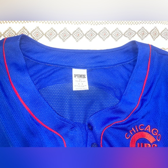 Chicago Cubs Button Up Jersey|PINK - Picture 3 of 4